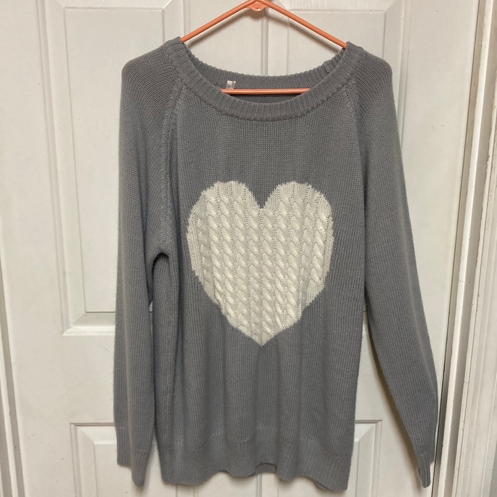 3 /$20… bundle and save
Gray Heart Sweater